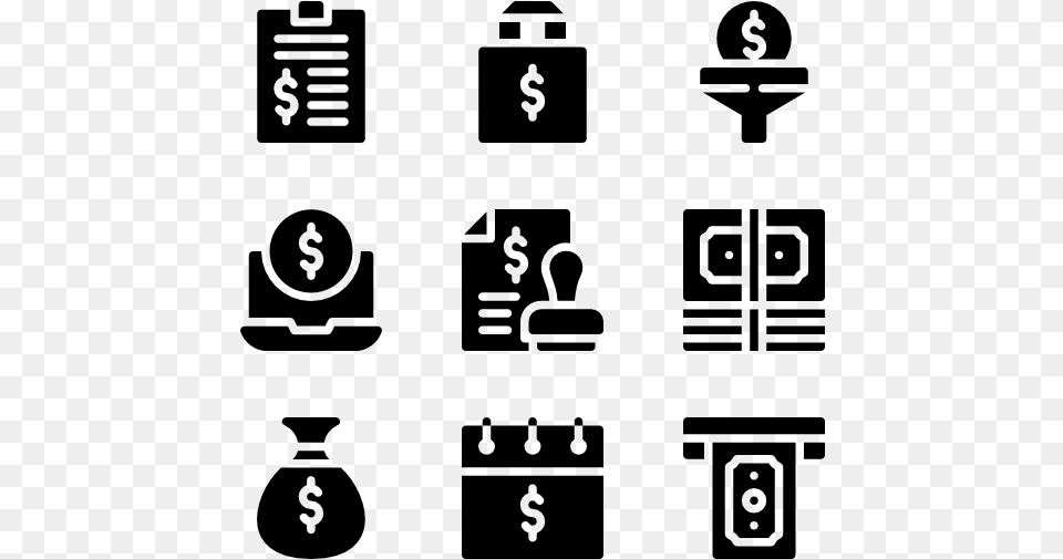 Taxes Icon, Gray Free Png Download