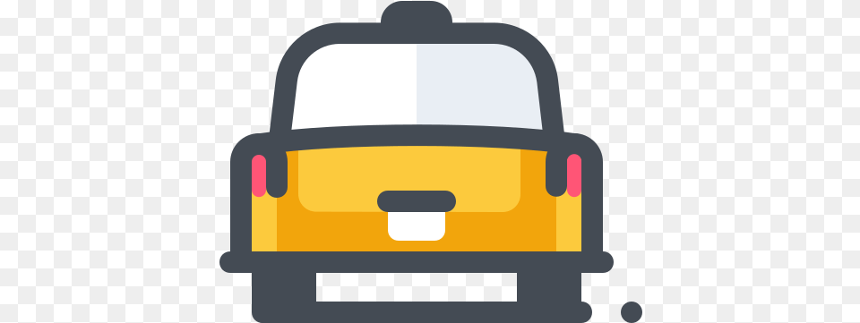 Taxi Back View Icon And Vector Taxi Icons, Transportation, Vehicle, Car, Mailbox Free Png
