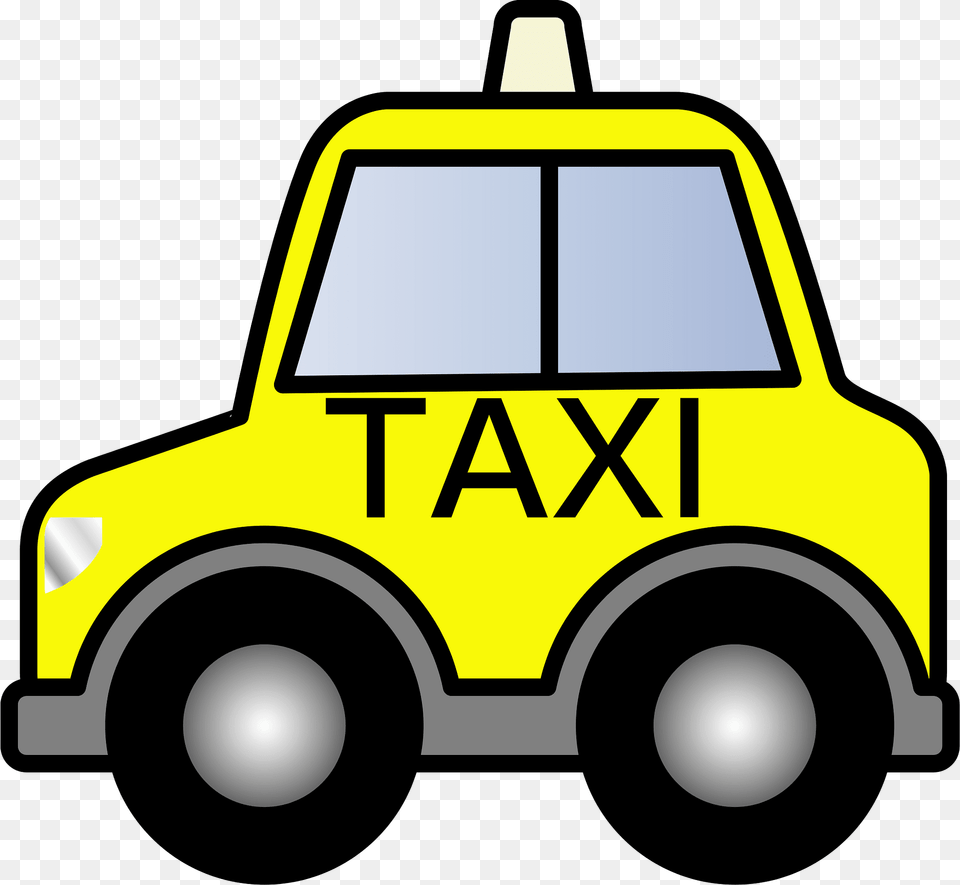 Taxi Cab Clipart, Car, Transportation, Vehicle, Lawn Mower Png Image