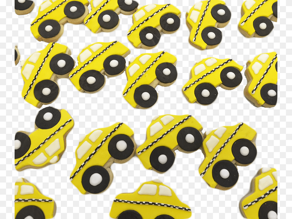 Taxi Cab Cookies Dessert, Cream, Food, Icing, Toy Free Png