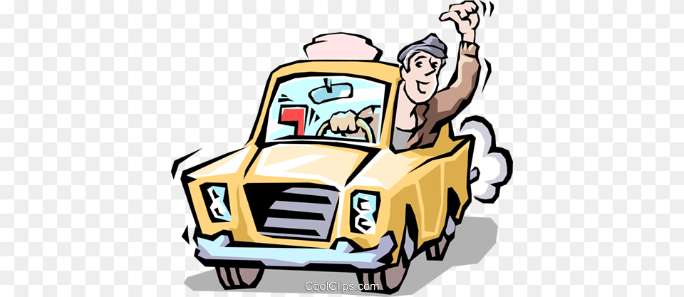 Taxi Cab Driver Royalty Free Vector Clip Art Illustration, Adult, Person, Man, Male Png