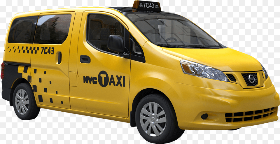 Taxi Cab Image Nissan Yellow Cab New York, Car, Transportation, Vehicle, Machine Free Png Download