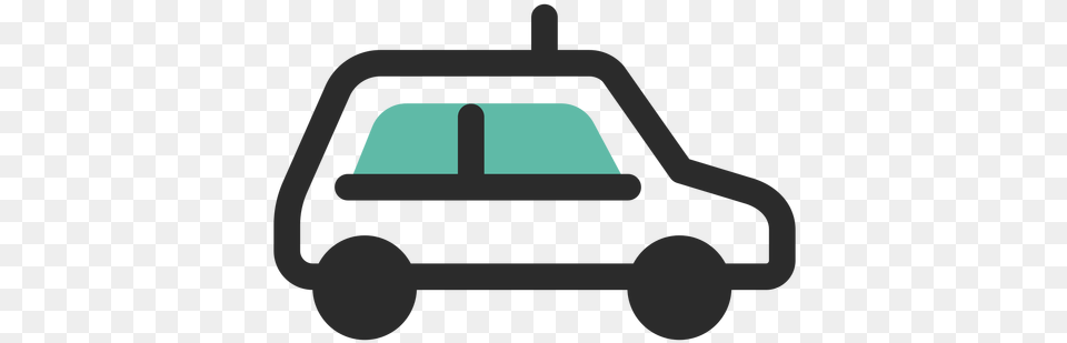 Taxi Colored Stroke Icon Transparent U0026 Svg Vector File Car Icon Color, Device, Grass, Lawn, Lawn Mower Free Png Download
