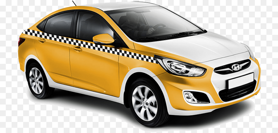 Taxi Hyundai Solaris 2010 2017, Car, Vehicle, Transportation, Sedan Free Png Download