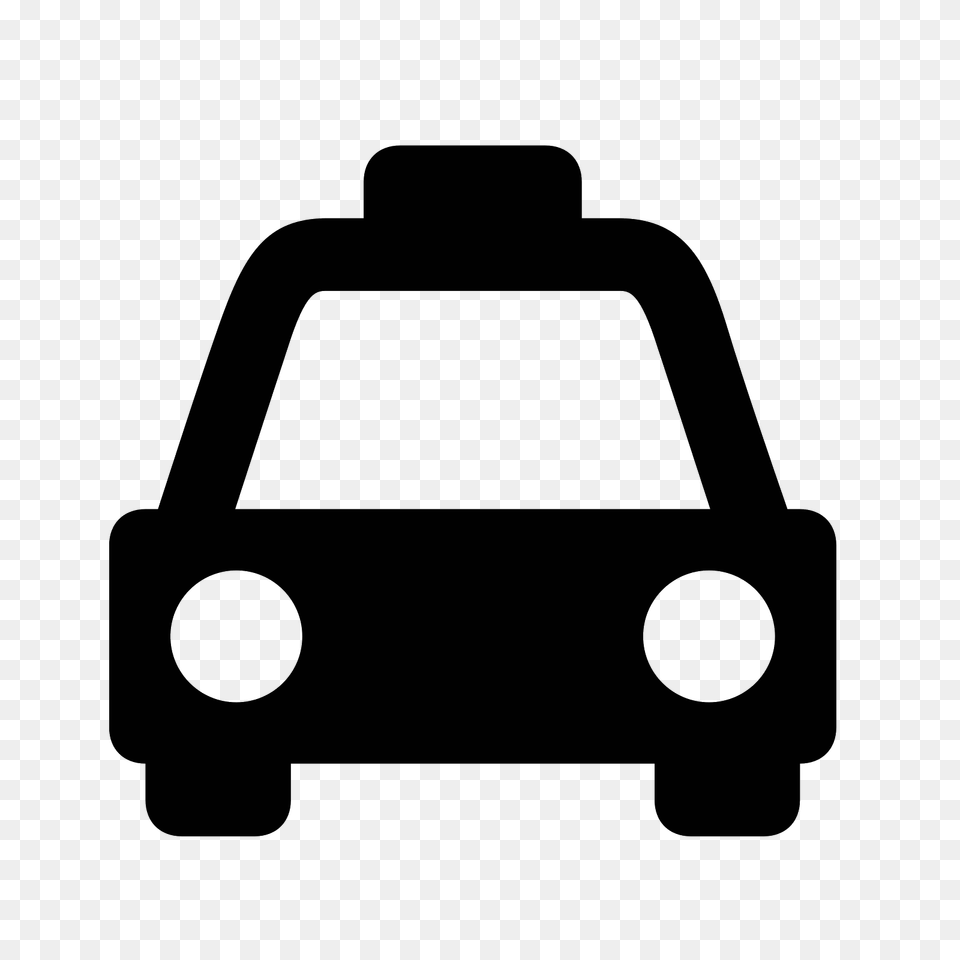 Taxi Icon, Gray Free Png Download