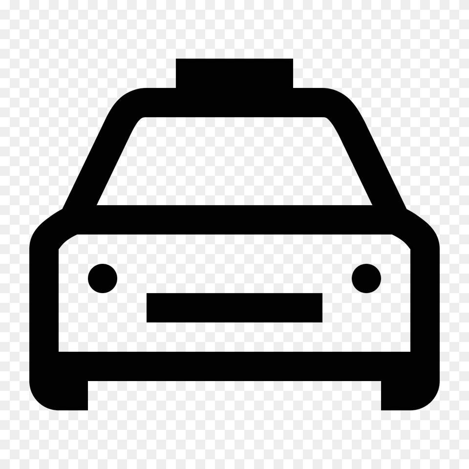 Taxi Icon, Gray Png Image