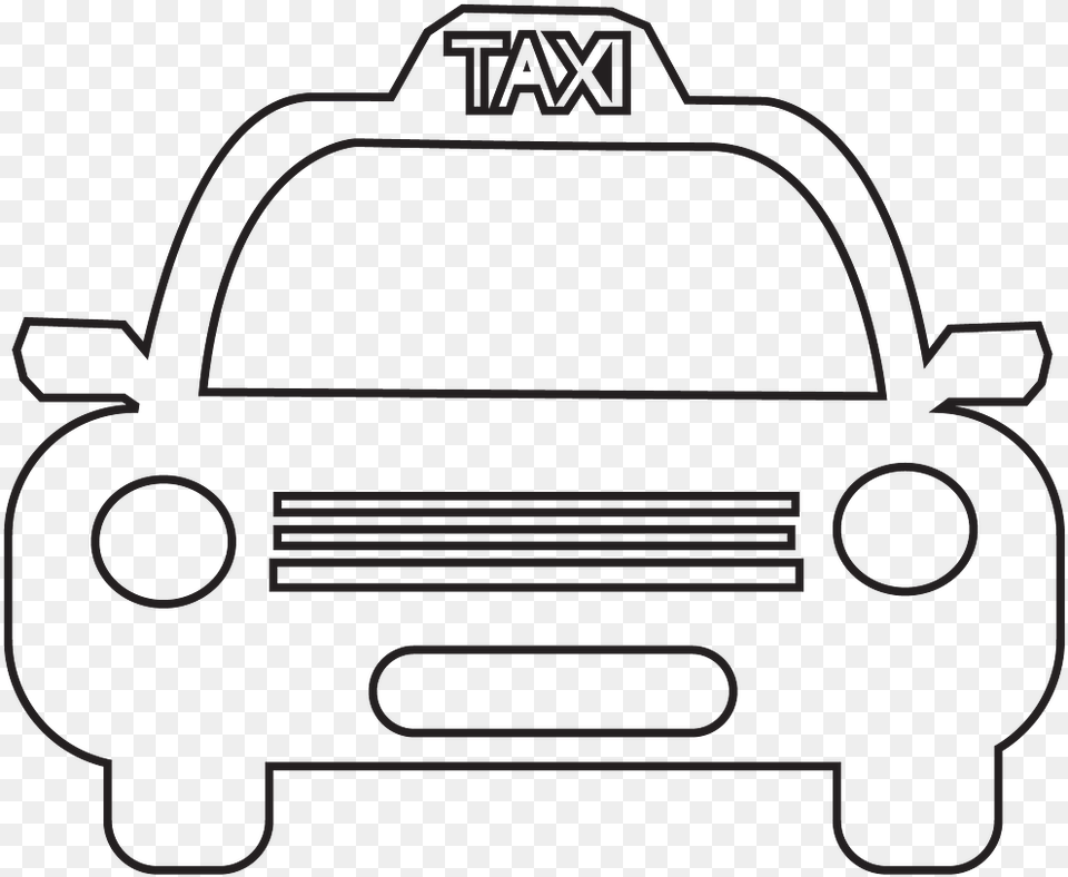Taxi Icon Auto Automobile Banner Image Clipart Taxi Icon White, Car, Transportation, Vehicle Png