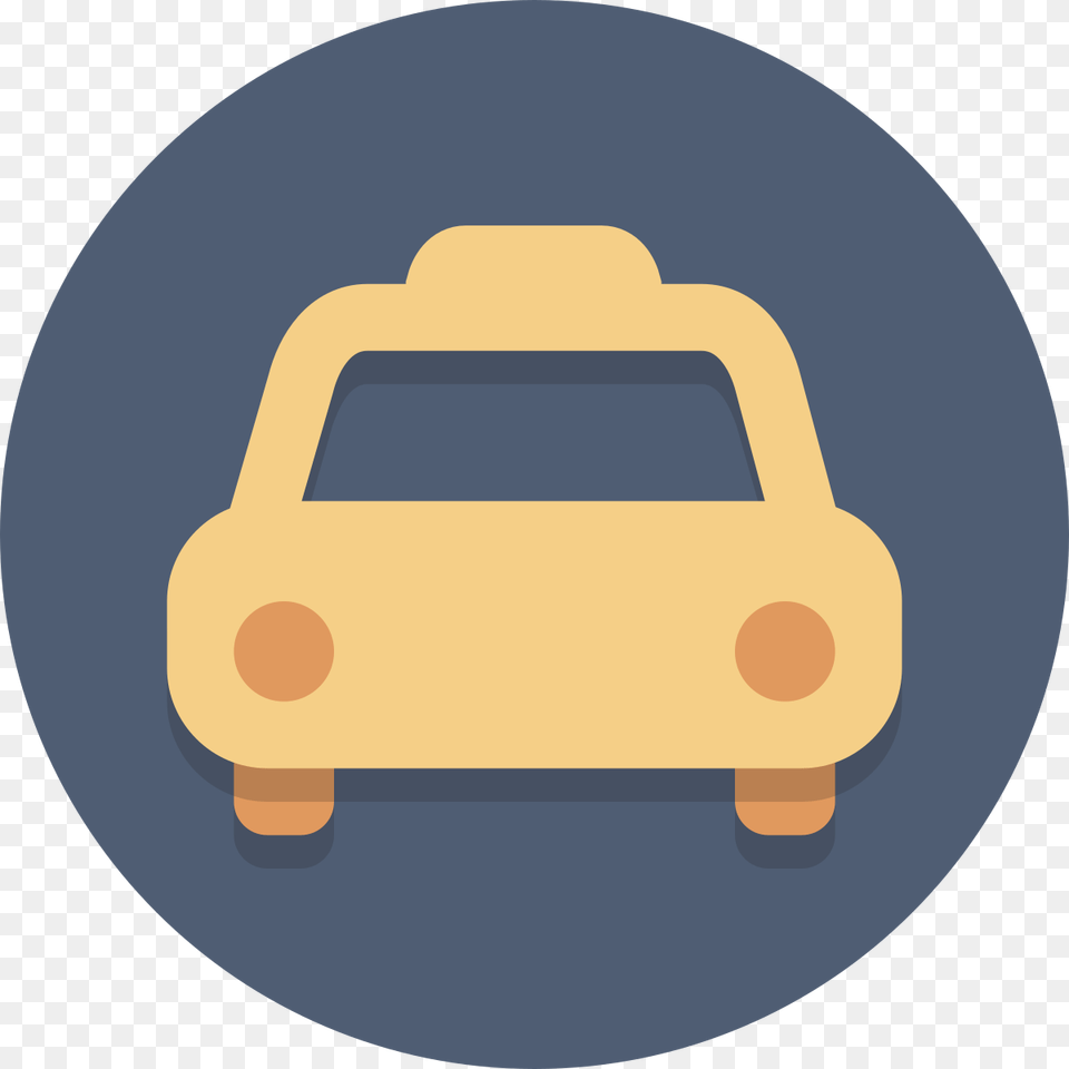 Taxi Icon Circle, Car, Transportation, Vehicle, Bulldozer Png