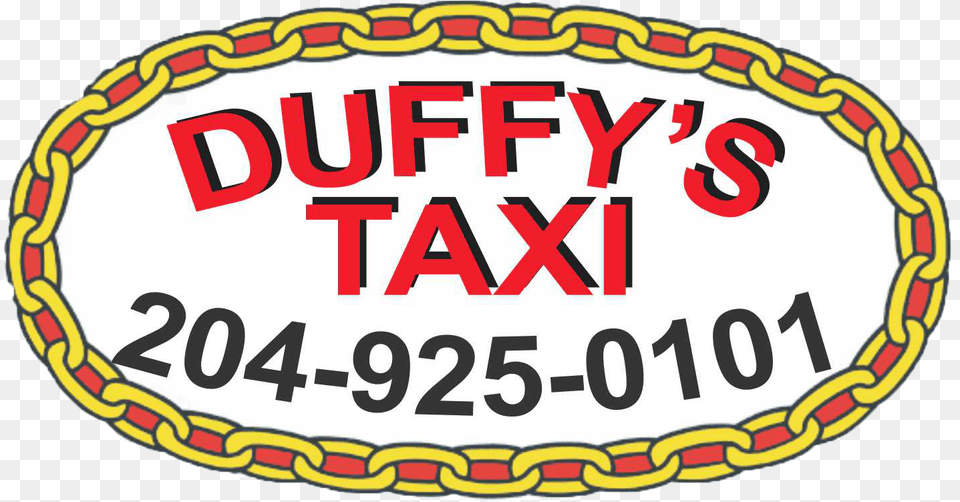 Taxi Logo Duffy39s Taxi In Winnipeg, Text, Oval Png