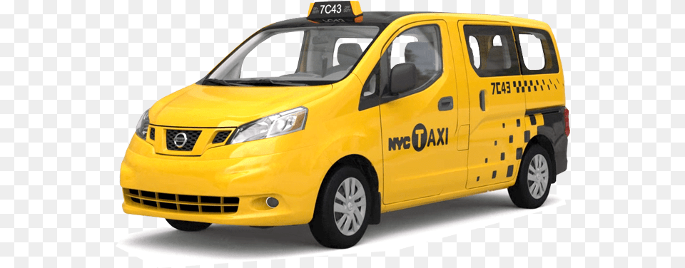 Taxi Nissan Nv200 Taxi, Car, Transportation, Vehicle, Moving Van Free Png