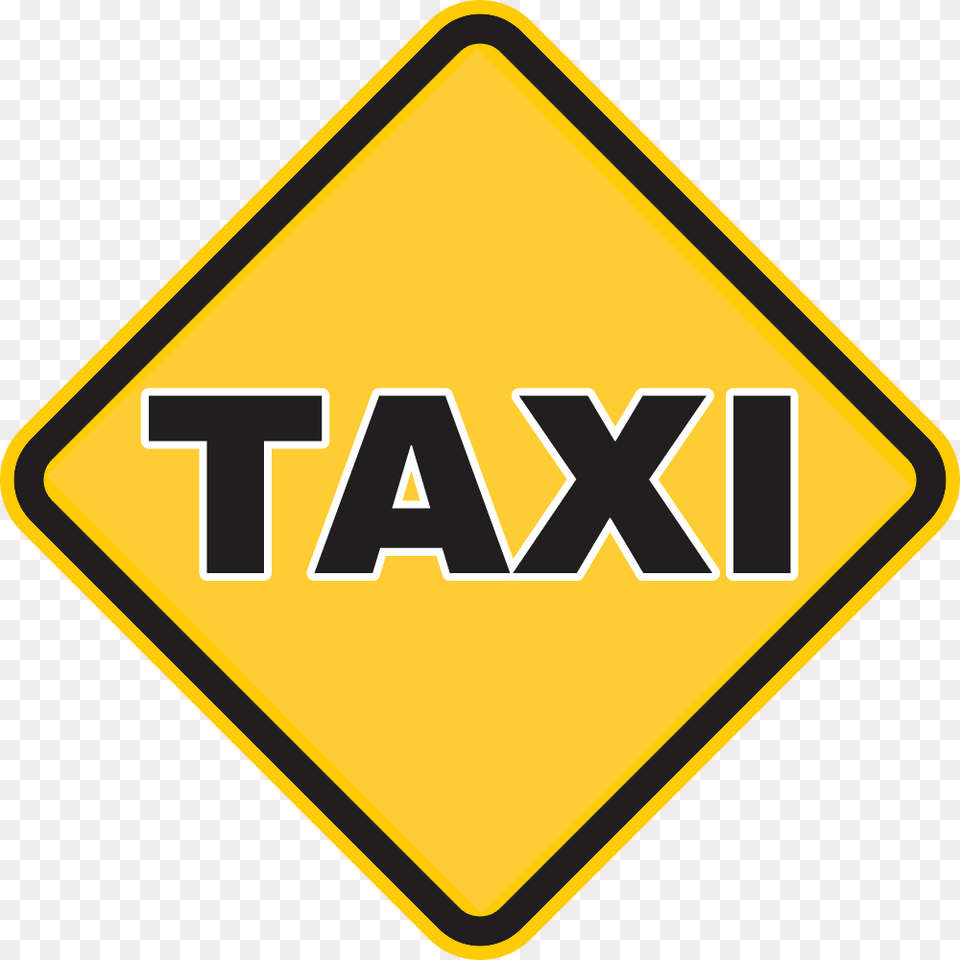 Taxi Slippery When Wet, Sign, Symbol, Road Sign Png Image
