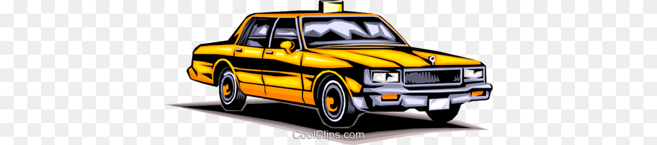 Taxicab Royalty Vector Clip Art Illustration, Car, Taxi, Transportation, Vehicle Free Png Download