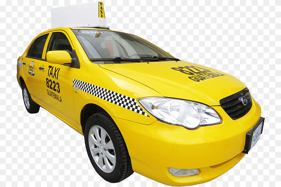 Taxis Amarillos Taxi Amarillo, Car, Transportation, Vehicle, Machine Free Transparent Png