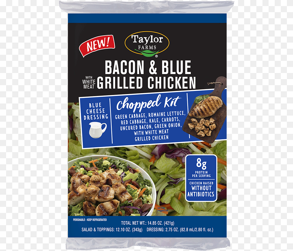 Taylor Farms Grilled Chicken Kits, Advertisement, Food, Lunch, Meal Free Transparent Png