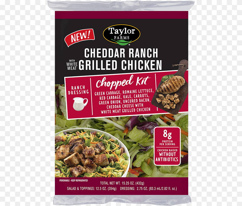 Taylor Farms Grilled Chicken Kits, Advertisement, Cup, Food, Lunch Free Png
