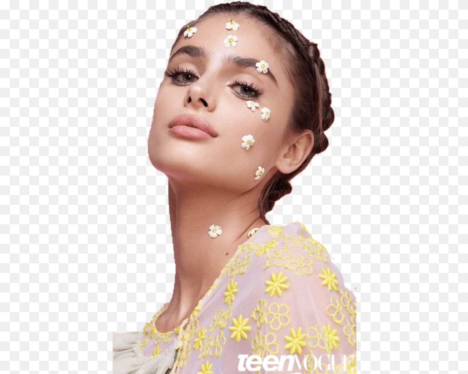 Taylor Hill Model And Flowers Image Have A Beautiful Face, Head, Person, Portrait, Photography Free Transparent Png