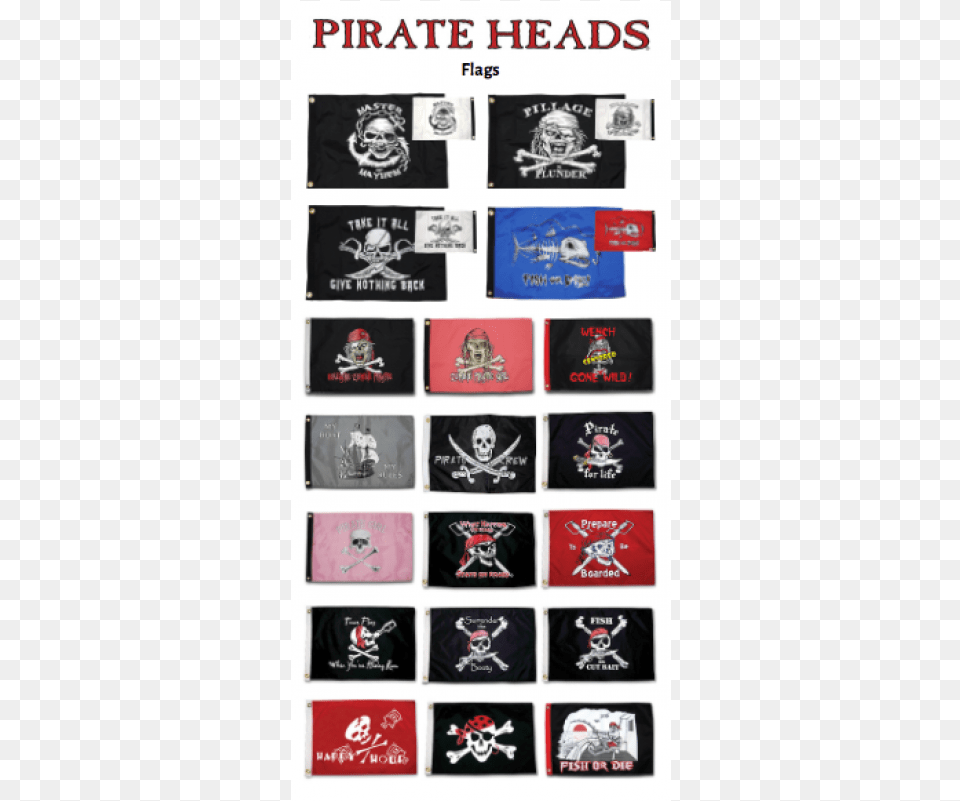 Taylor Made Pirate Head Novelty Flag Graphic Design, Accessories, Shirt, Clothing, Symbol Free Png Download