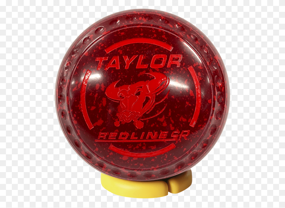 Taylor Sr Size 3 Half Pipe Maroonred Bull Logo Sphere, Bowling, Leisure Activities, Plate Free Png Download