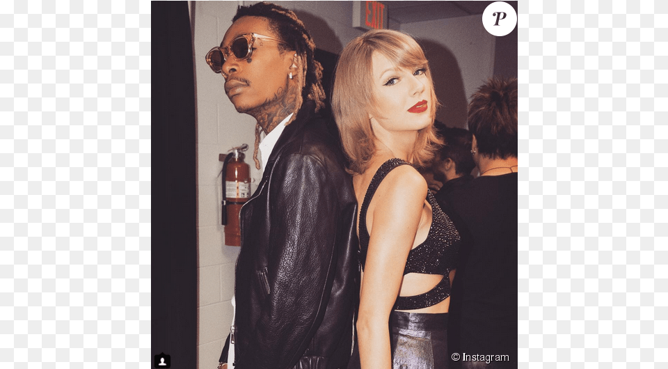 Taylor Swift Et Wiz Khalifa Avant De Monter Sur Scne Wiz Khalifa Feat Taylor Swift, Adult, Person, Jacket, Female Png Image