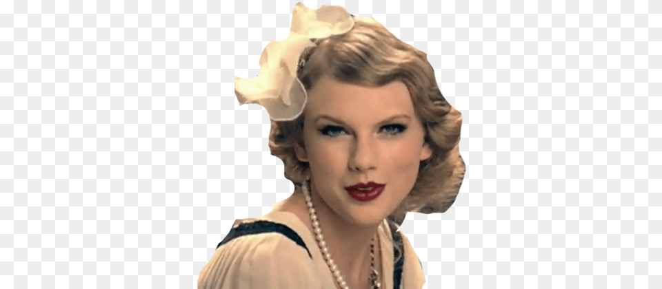 Taylor Swift Head Girl Full Size Download Seekpng Taylor Swift Mean Music Video, Person, Lady, Necklace, Jewelry Free Transparent Png