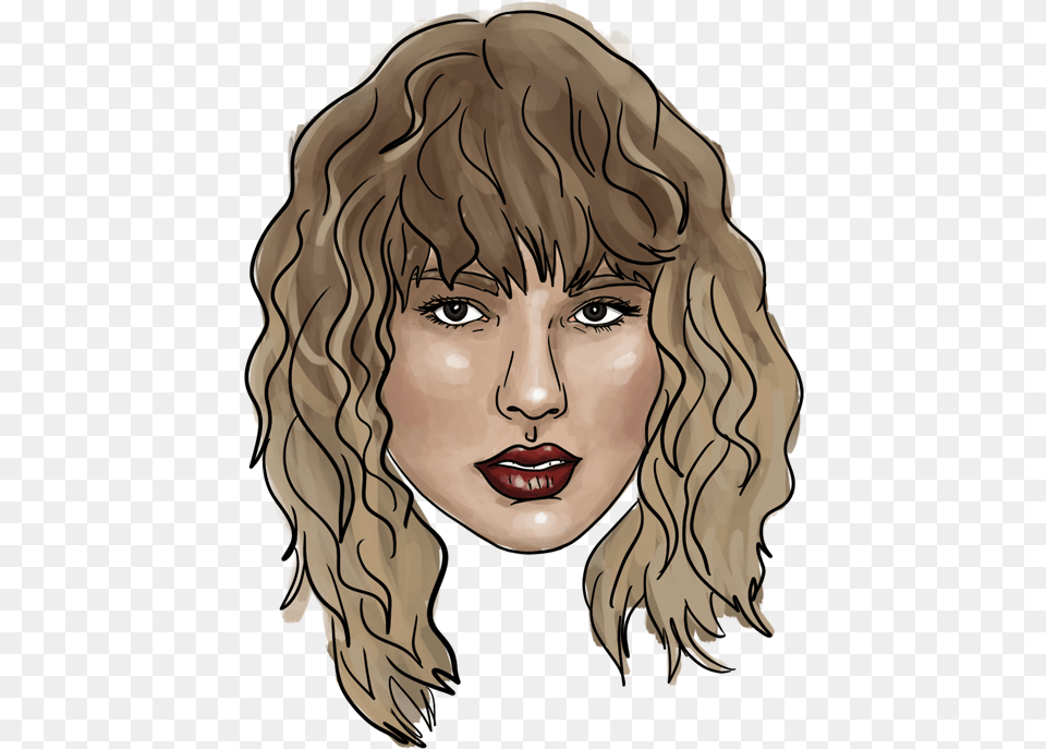 Taylor Swift Head Illustration, Hair, Portrait, Blonde, Photography Free Png Download