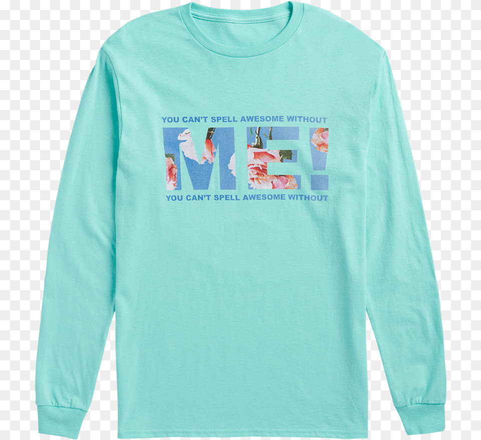 Taylor Swift Long Sleeve Tee With Floral Design Taylor Swift Me Merchandise, Clothing, Long Sleeve, T-shirt, Shirt Png Image