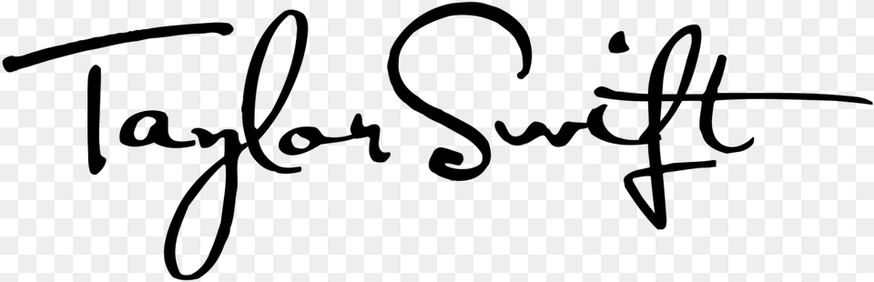 Taylor Swift Signature, Gray Png Image