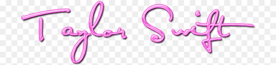 Taylor Swift Signature By Cutebear08 D60vbk1 Taylor Swift, Light, Neon, Text Free Png