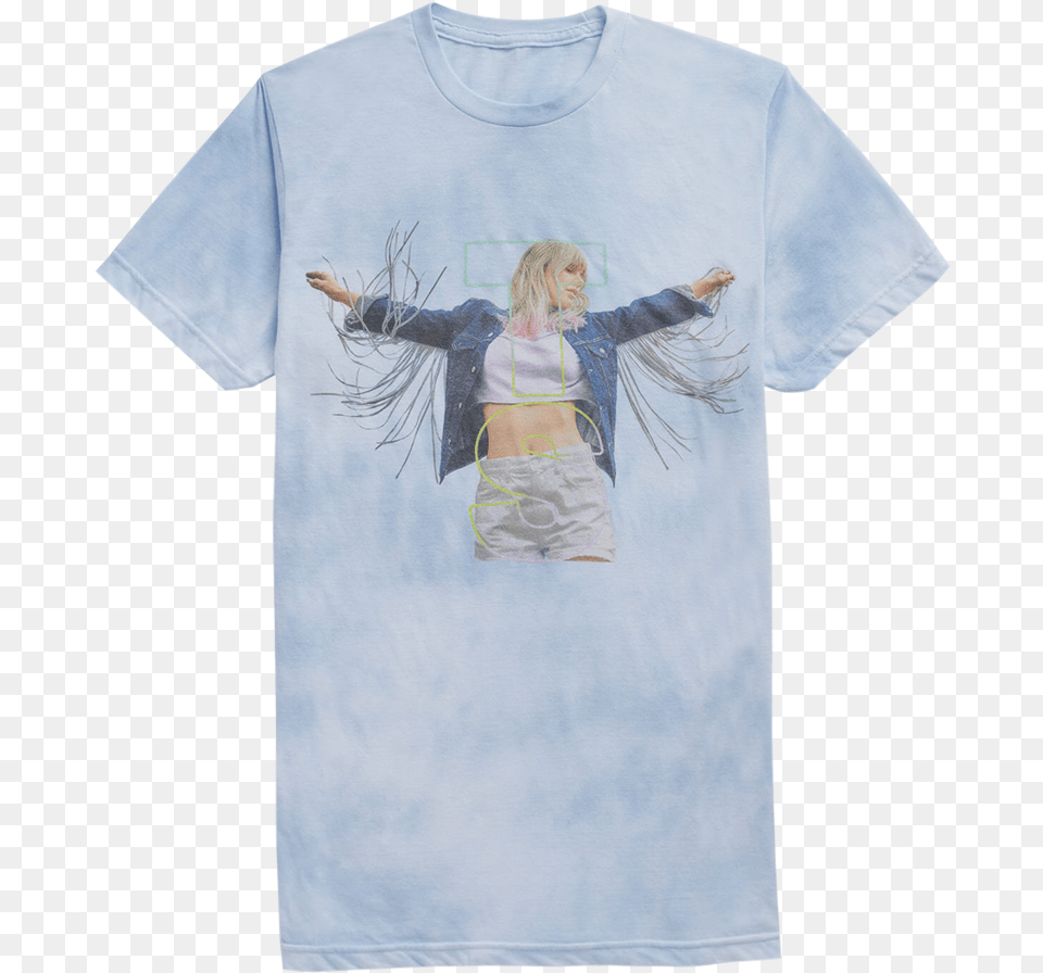 Taylor Swift Tie Dye Tee Taylor Swift Tie Dye Shirt, Clothing, T-shirt, Child, Female Free Transparent Png
