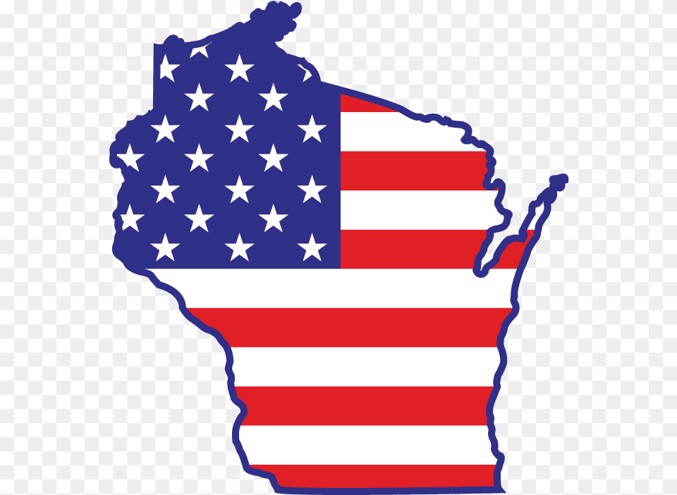 Taylorcounty State Outline Of Wisconsin, American Flag, Flag, Person Free Transparent Png