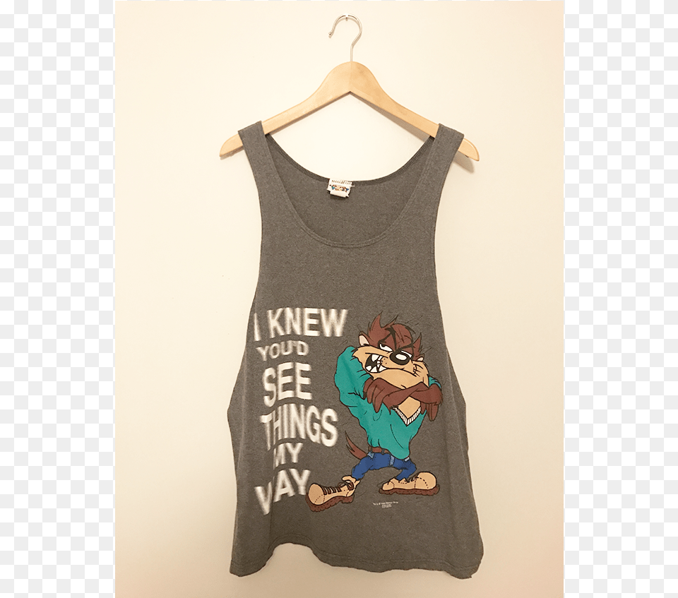 Taz Looney Tunes 1995 Classic Tank Active Tank, Clothing, T-shirt, Tank Top, Baby Free Png Download