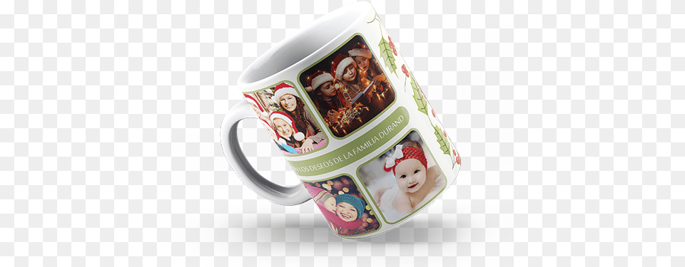 Taza De Navidad Tazas Personalizadas, Cup, Baby, Person, Beverage Free Transparent Png