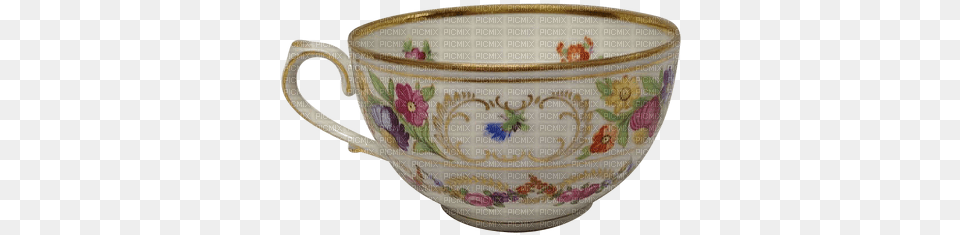 Taza De T Vintage Teacup Transparent, Art, Cup, Porcelain, Pottery Png Image
