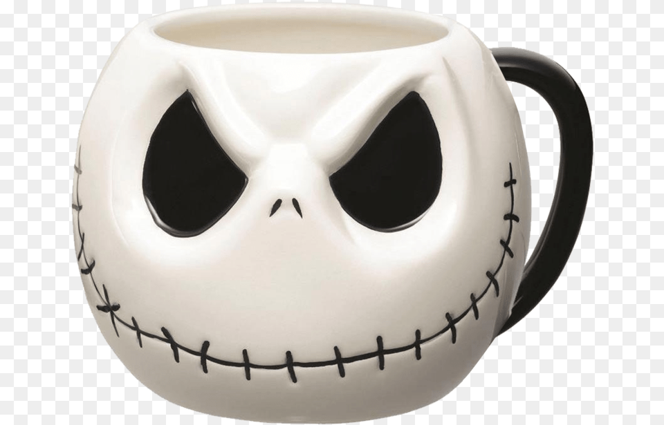 Taza The Nightmare Before Christmas Jack Skellington Disney Jack Skellington Mug, Art, Porcelain, Pottery, Cup Png Image