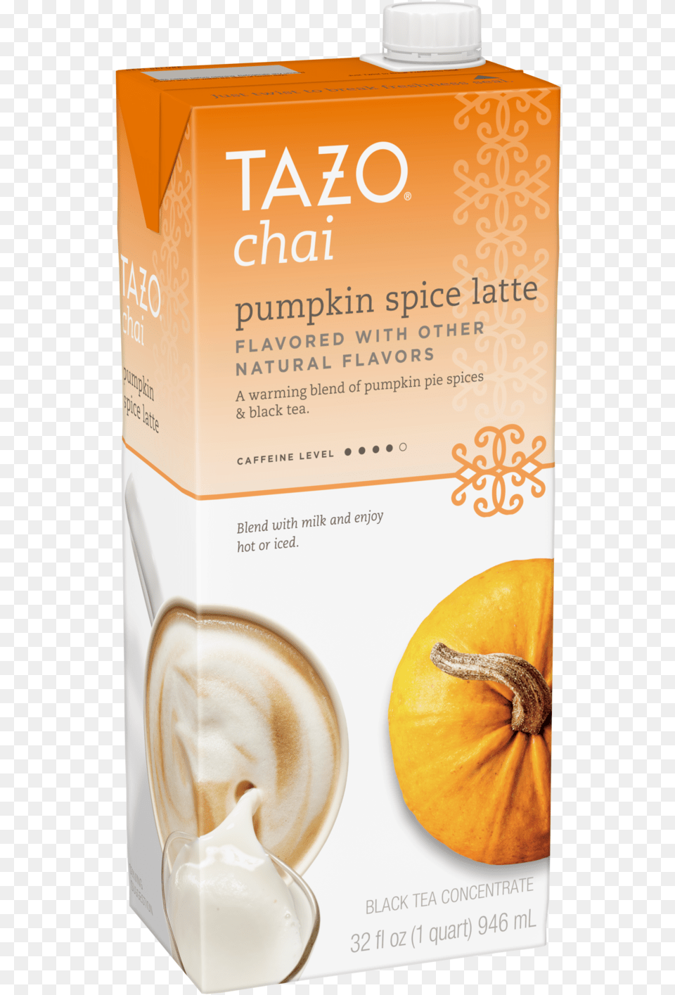 Tazo Chai Pumpkin Spice Latte 32oz Tazo, Cup, Vegetable, Produce, Plant Free Png Download