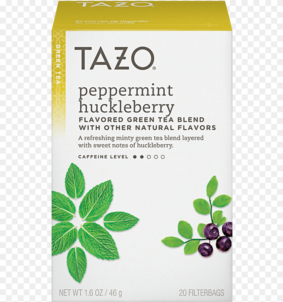 Tazo Peppermint Huckleberry 20ct Tazo Tazo Apricot Vanilla Creme White Tea 20 Tea, Herbal, Plant, Herbs, Leaf Free Png