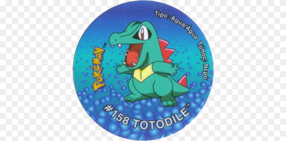 Tazos U003e Pokmon Tazo 3 Totodile, Logo, Disk, Badge, Dvd Free Png Download