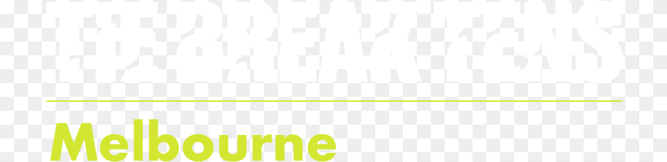 Tbt Melbourne 1line White Preview Tie Break, Text Free Transparent Png