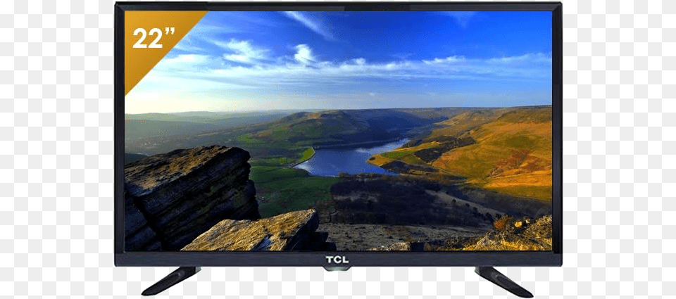 Tcl 22 Inch Tv Top View Of The Mountain, Computer Hardware, Electronics, Hardware, Monitor Png Image