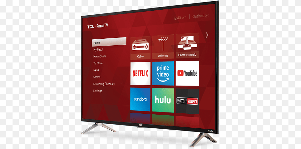 Tcl 43s517 Roku Smart 4k Tv, Computer Hardware, Electronics, Hardware, Monitor Free Png Download