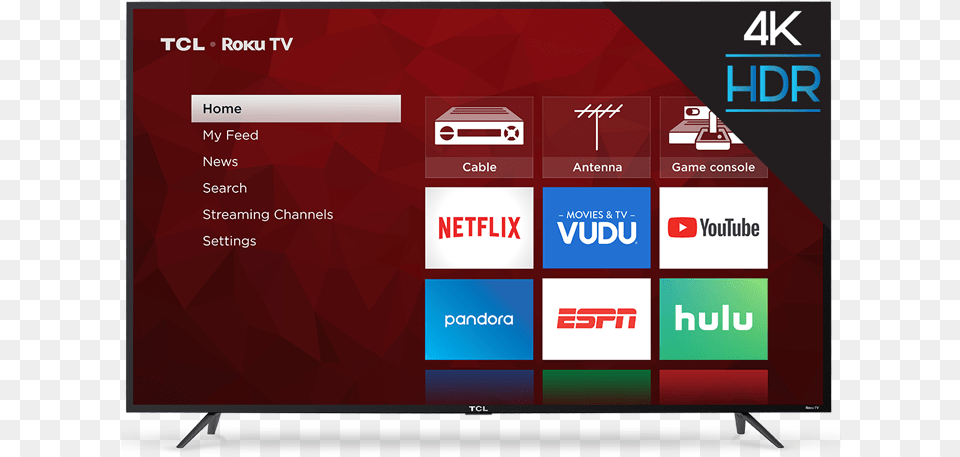 Tcl 65 Class S Series 4k Uhd Hdr Roku Smart Tv Tcl Tv Series, Computer Hardware, Electronics, Hardware, Monitor Png