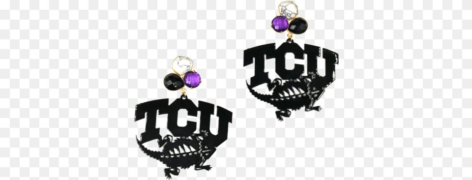 Tcu Horned Frogs Logo, Accessories, Earring, Jewelry, Gemstone Png