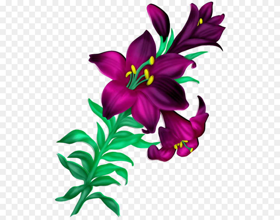 Tcvety Decoupage, Flower, Plant, Purple, Art Free Png Download