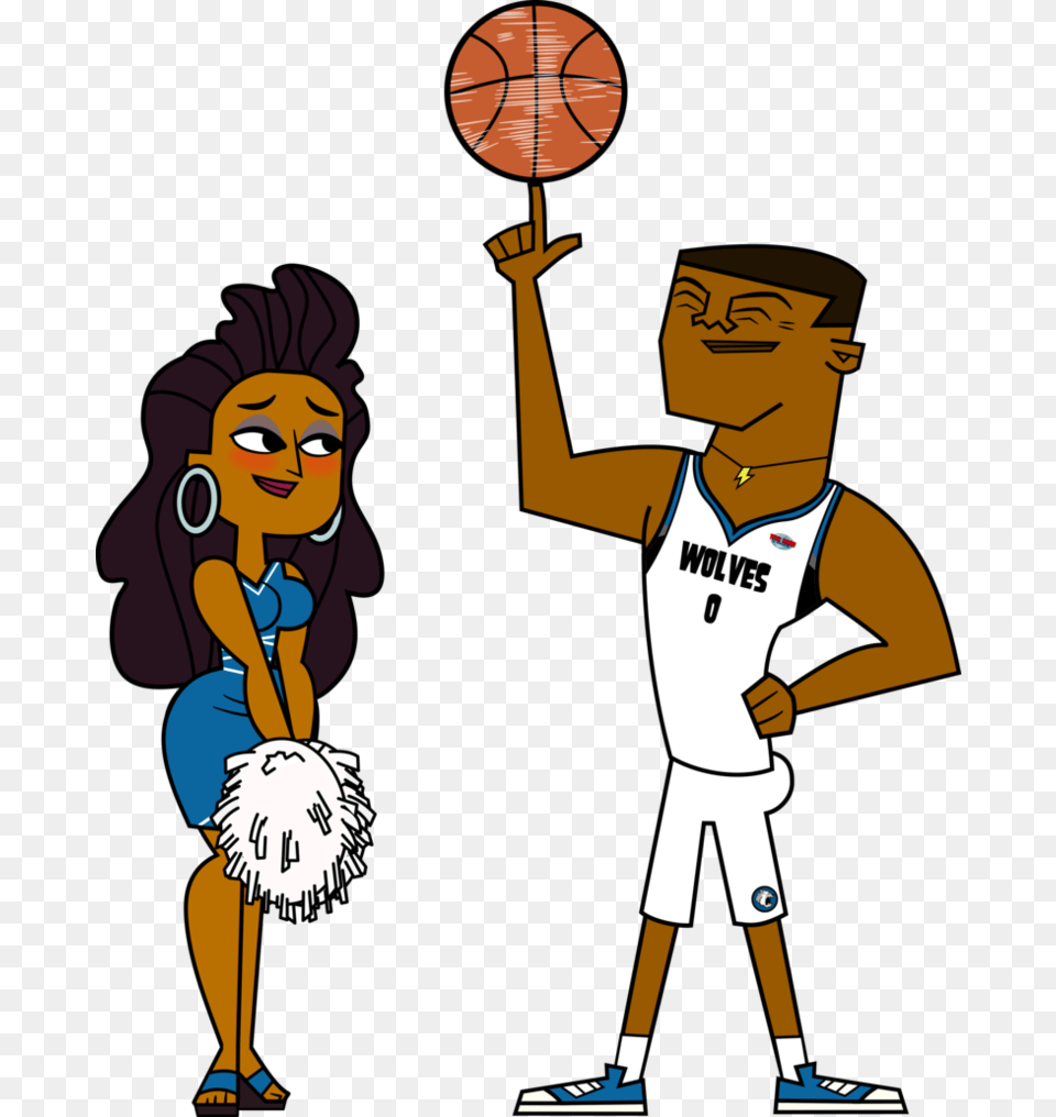 Td Basketball Couple Total Drama Lightning X Anne Maria, Boy, Child, Male, Person Png Image