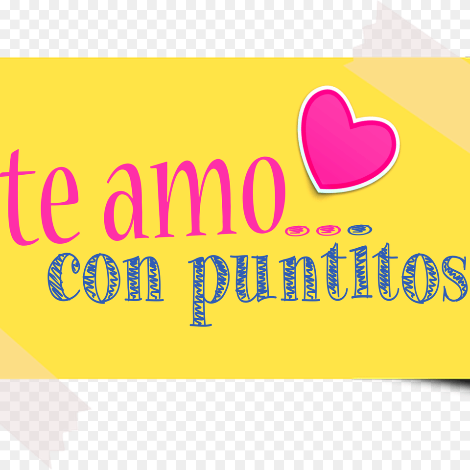 Te Amo Con Puntitos Twitter Png Image