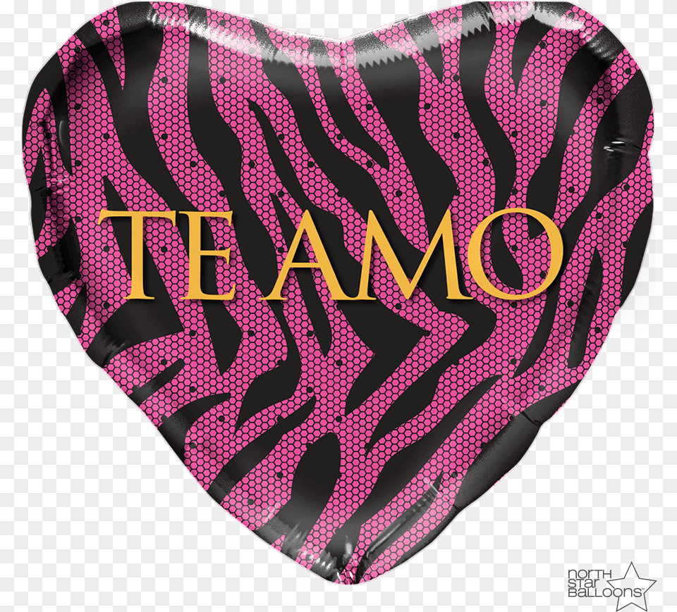 Te Amo Pink Zebra 18 In Illustration, Clothing, Cushion, Home Decor, Swimwear Png