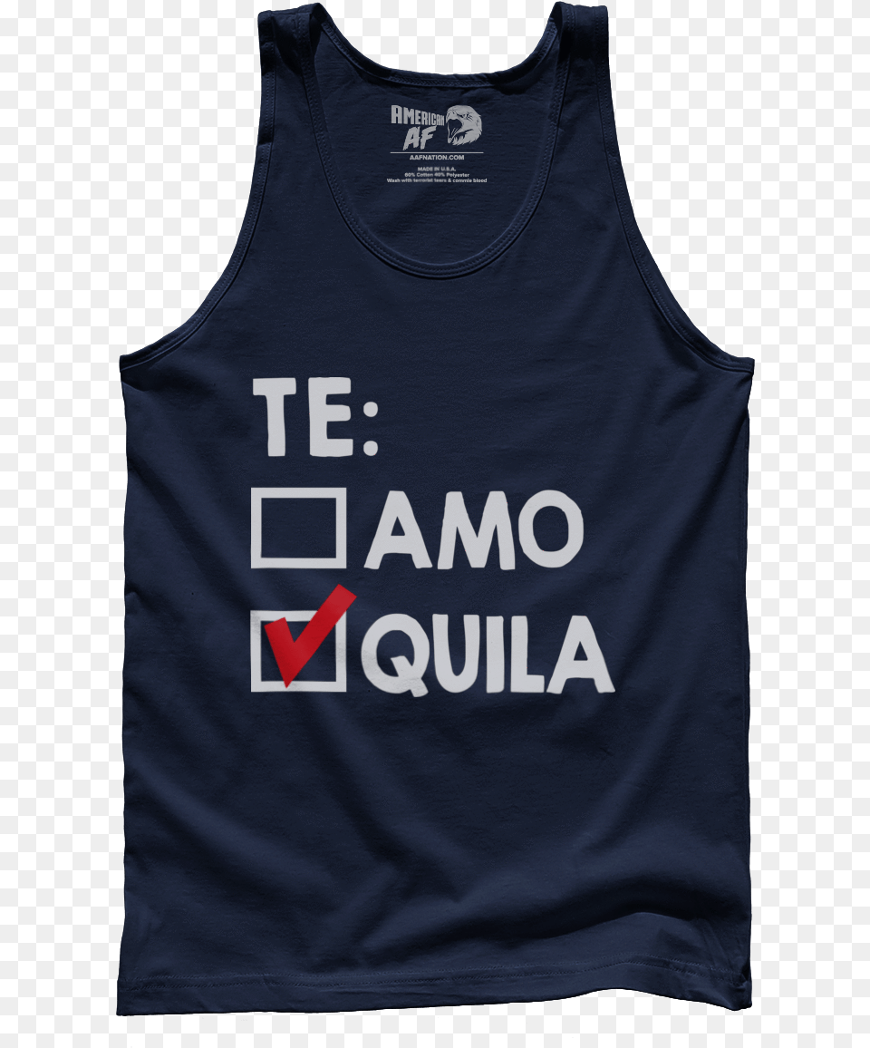 Te Amo Te Amo Quila Quick Step, Clothing, Tank Top, Shirt Png Image