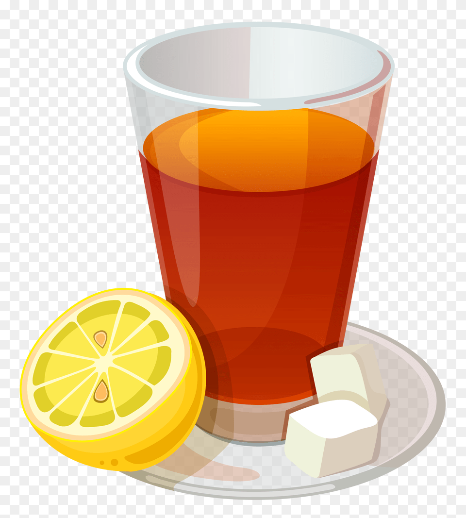 Tea, Glass, Citrus Fruit, Food, Fruit Free Png Download