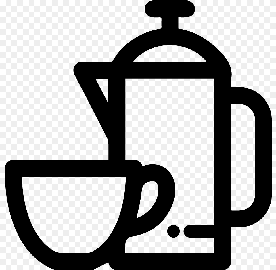 Tea And Coffee Icon Clipart Tea And Coffee Making Facilities Icon, Gray Free Png