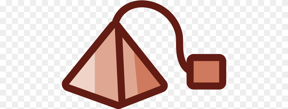 Tea Bag Coffee Thick Line Style Icon Vertical, Accessories, Handbag, Purse, Triangle Free Png Download